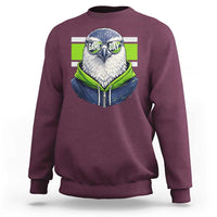 Cool Hawk Wearing Hoodie Graphic Sweatshirt Game Day Swagger