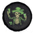 Funny St. Patricks Day Drinking Skeleton Spare Tire Cover for Beer Lover Alcoholic