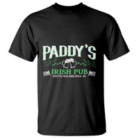 Black St. Patrick's Day drinking graphic t-shirt with DADDY'S IRISH PUB print