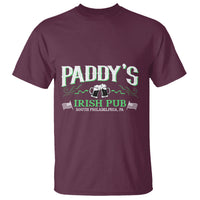 Maroon St. Patrick's Day drinking graphic t-shirt with DADDY'S IRISH PUB print