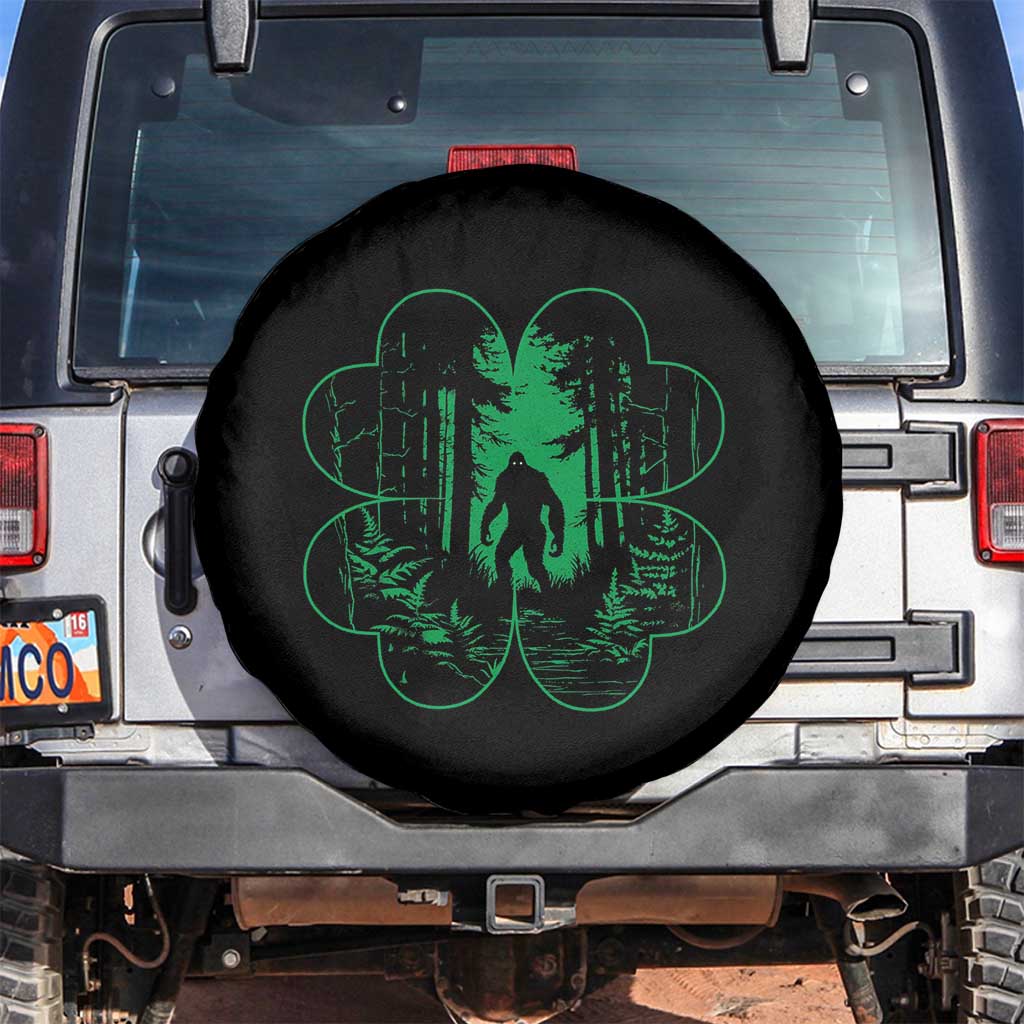 Funny St Patricks Day Bigfoot Spare Tire Cover Sasquatch Shamrock Paddys Irish