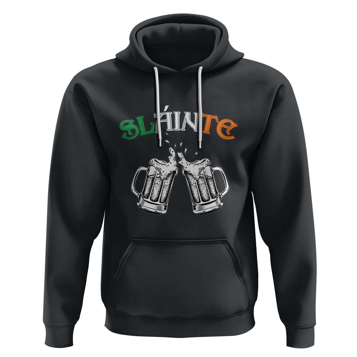 Funny St. Patricks Day Drinking Hoodie Slainte Irish Cheers - Wonder Print Shop