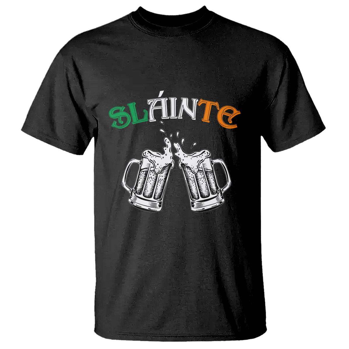 Funny St. Patricks Day Drinking T Shirt Slainte Irish Cheers - Wonder Print Shop