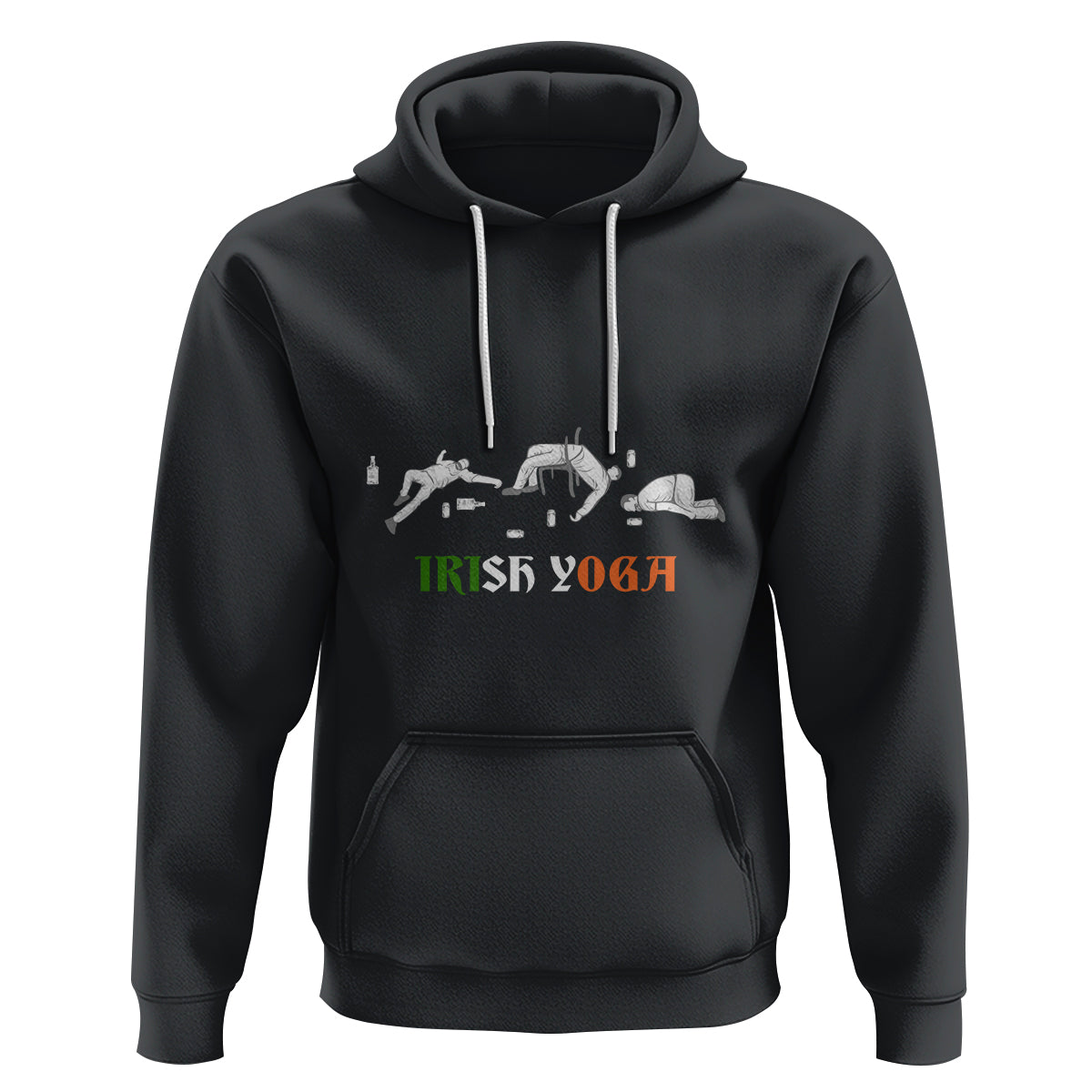 Funny St. Patricks Day Drinking Hoodie Irish Yoga Drunk Poses - Wonder Print Shop