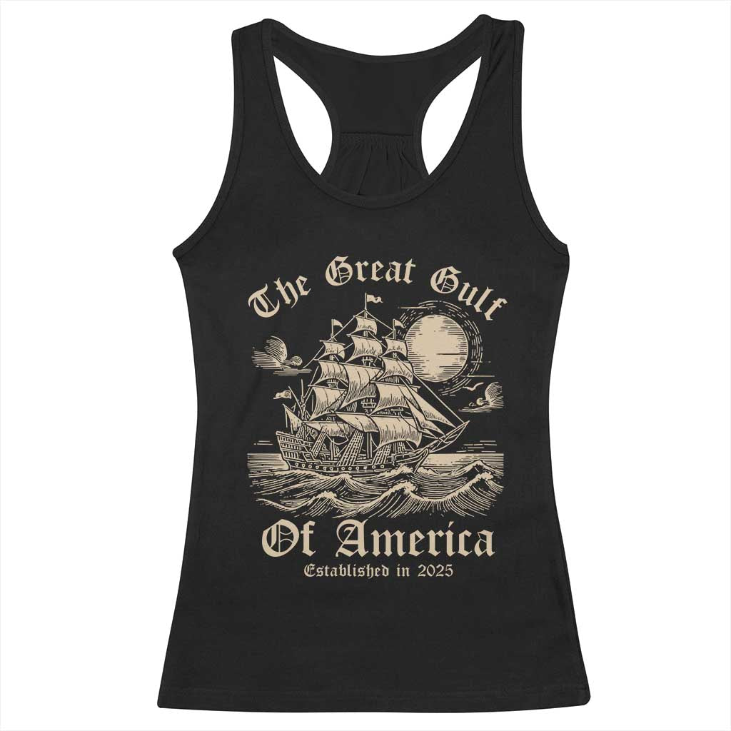 The Great Gulf Of America Racerback Tank Top Established in 2025