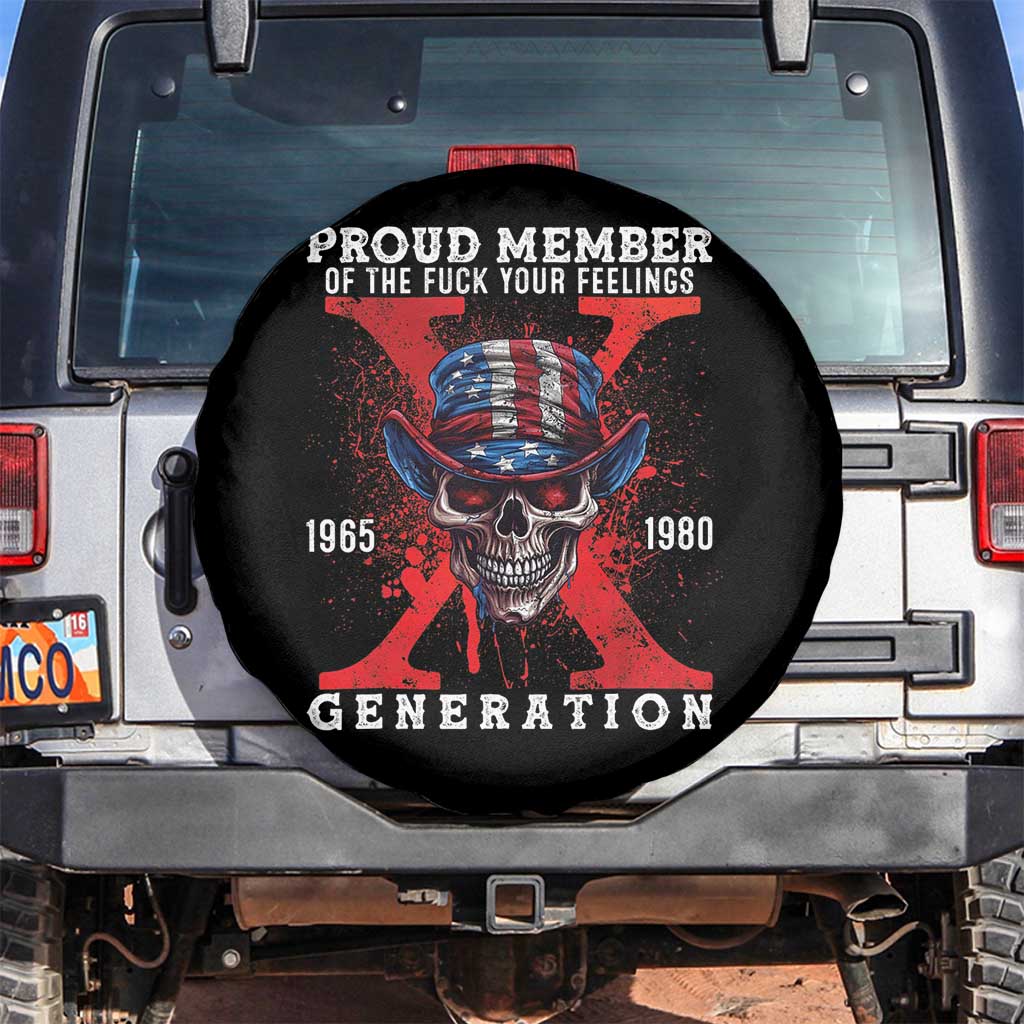 Generation X Skull Spare Tire Cover Proud Member Of The F Your Feelings Gen X 1965 1980