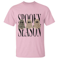 Spooky Season Camo Leopard Checkered Ghosts Halloween Graphic T Shirt