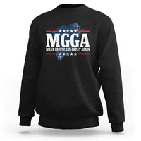 MGGA Make Greenland Great Again Map Graphic Sweatshirt