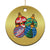 Retro Groovy Merry Christmas Ornament Ho Ho Ho Christmas Ornament - Wonder Print Shop