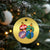 Retro Groovy Merry Christmas Ornament Ho Ho Ho Christmas Ornament - Wonder Print Shop