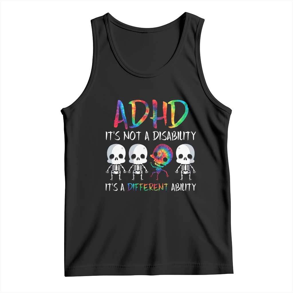 ADHD Awareness Tank Top It's Not A Disability It's A Different Ability