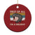 Funny Screaming Moo Deng Christmas Ornament First Of All I'm A Delight Retro Vintage - Wonder Print Shop