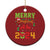 Merry Xmas 2024 Christmas Ornament Classic Festive Xmas Vibe - Wonder Print Shop