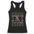 Biker Santa Claus Racerback Tank Top Oh What Fun It Is To Ride Motorcycle Christmas Ugly Sweater