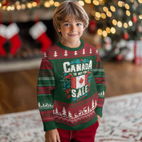 Canada Is Not For Sale Knitted Sweatshirt