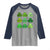 Funny St Patricks Day Skibi Rizz Raglan Shirt No Cap