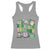 Teachers St Patrick's Day Racerback Tank Top One Lucky Teacher Retro Groovy