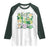 Teachers St Patrick's Day Raglan Shirt One Lucky Teacher Retro Groovy