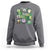 Teachers St Patrick's Day Sweatshirt One Lucky Teacher Retro Groovy