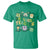 Teachers St Patrick's Day T Shirt One Lucky Teacher Retro Groovy