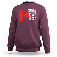 Canada Is Not For Sale Sweatshirt Maple Leaf Candadian Flag Distressed
