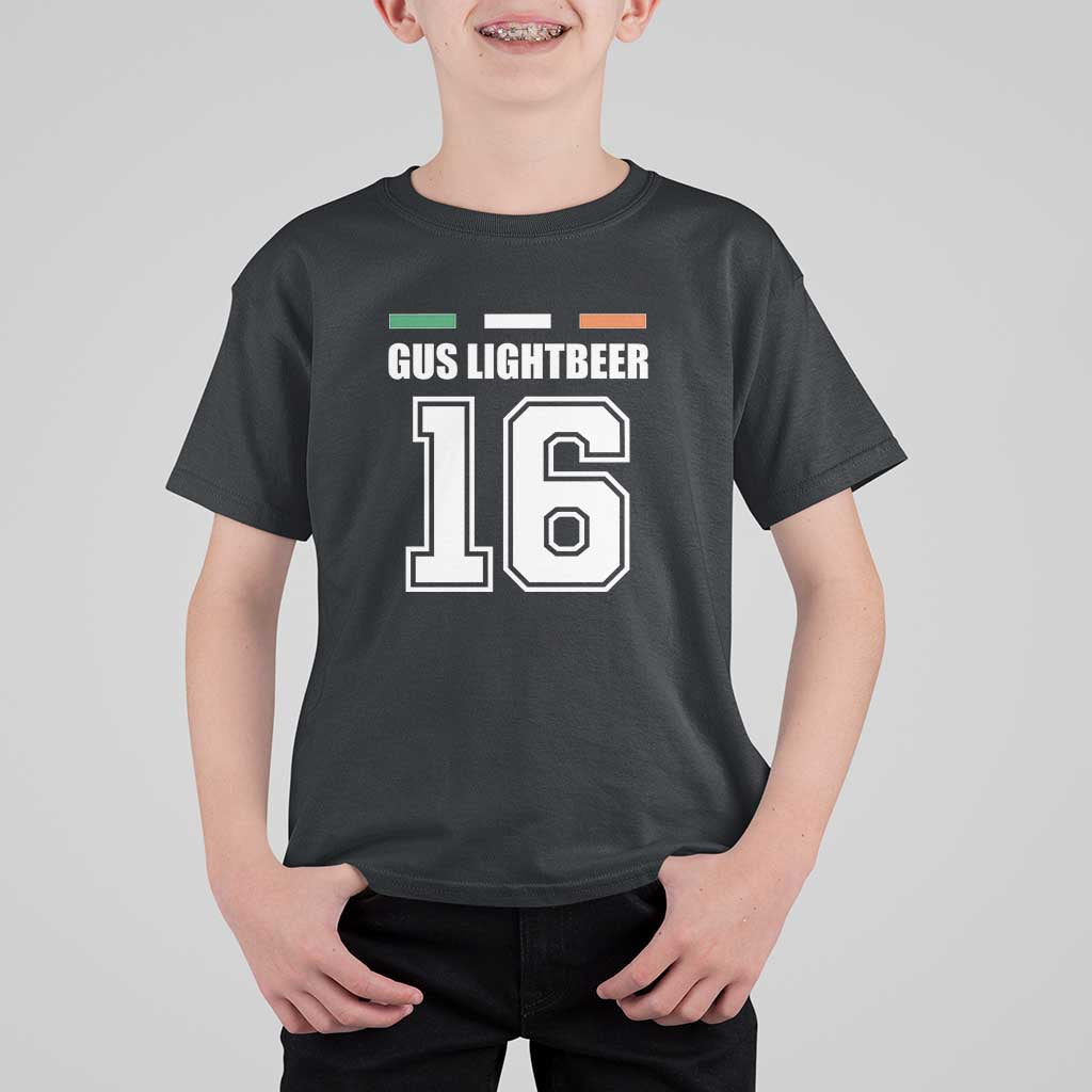 Funny Gus Lightbeer 16 T Shirt For Kid Ireland Irish Name St. Patricks Day Drinking Pub