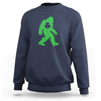 St Patricks Day Bigfoot Sweatshirt Sasquatch Lucky Shamrock