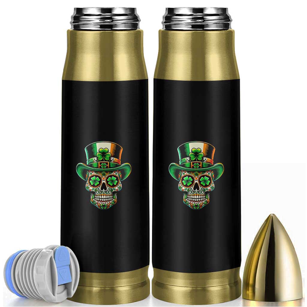 San Patties Irish Sugar Skull Bullet Tumbler St Patricks Day Of The Dead