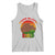 Dope Black Dad Tank Top Fist Bump Retro Vintage Father's Day Gift