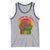 Dope Black Dad Tank Top Fist Bump Retro Vintage Father's Day Gift