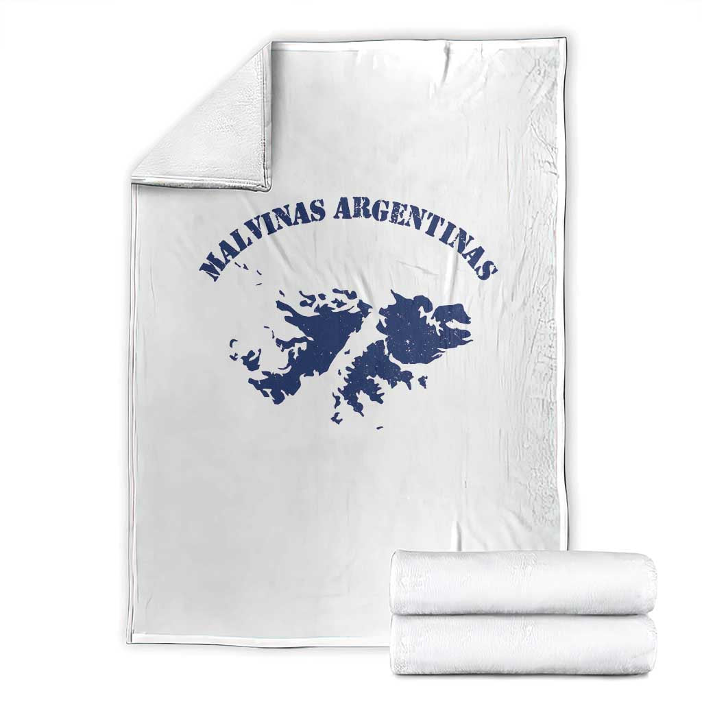 Retro Malvinas Argentinas Distressed Map Graphic Throw Blanket Argentine Island Sovereignty Heritage Pride