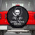 Pirate Skull Spare Tire Cover Swing Your Sword Motivational Quote