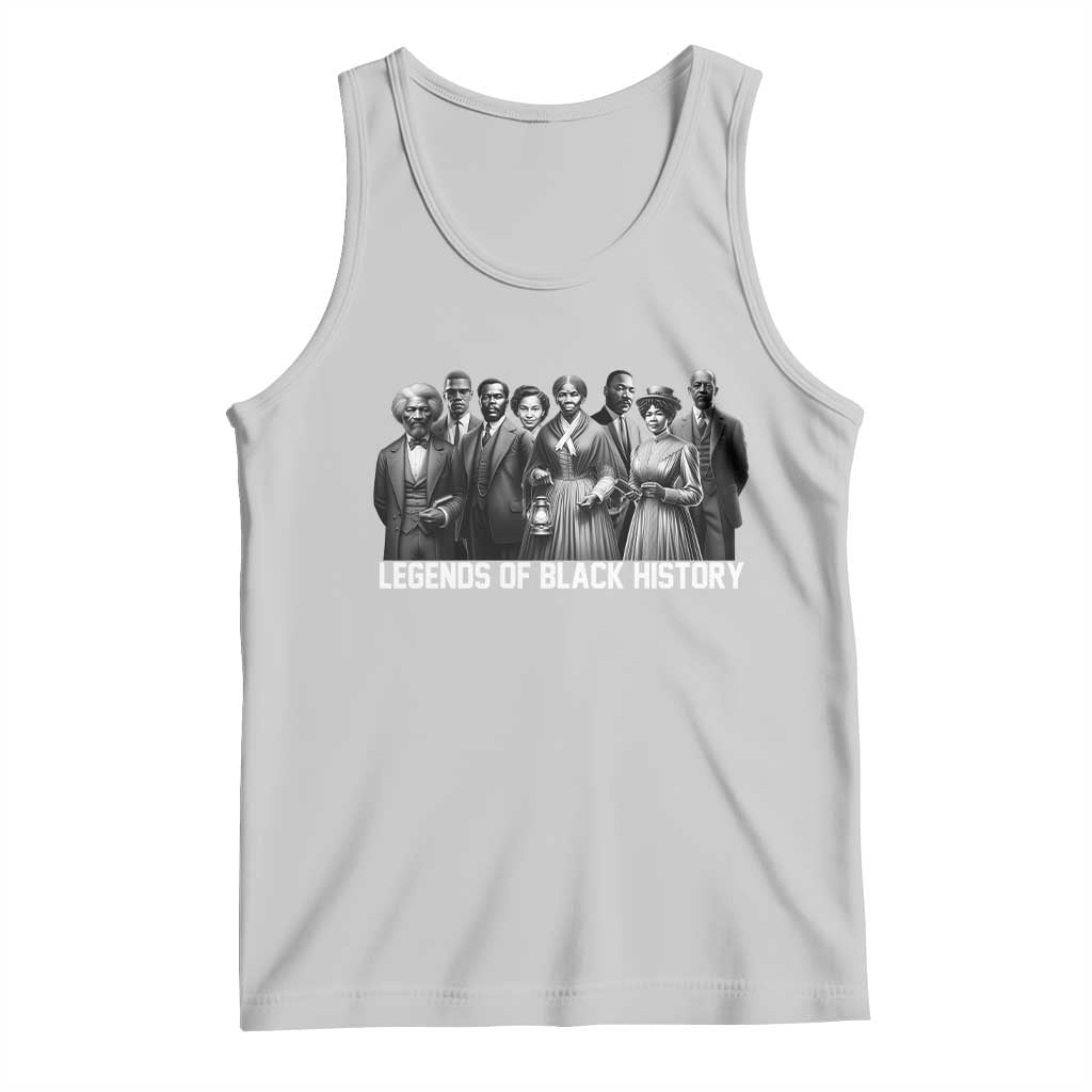 Light gray tank top with civil rights leaders graphic and text "Legends of Black History"