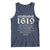 African American History Tank Top Project 1619 Established American Map Retro Vintage