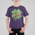 St Patrick's Day Lucky Cowboy T Shirt For Kid Retro Vintage Clover