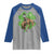 St Patrick's Day Lucky Cowboy Raglan Shirt Retro Vintage Clover