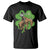 St Patrick's Day Lucky Cowboy T Shirt Retro Vintage Clover