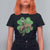 St Patrick's Day Lucky Cowboy T Shirt For Women Retro Vintage Clover