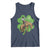 St Patrick's Day Lucky Cowboy Tank Top Retro Vintage Clover