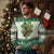 St Patrick's Day Lucky Cowboy Knitted Sweatshirt Retro Vintage Clover