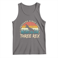 Three Rex 3rd Birthday Tank Top 3 Years Old Dinosaur Bday Boy
