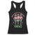 Melanin Cowgirl Swag Racerback Tank Top Pink Green African American Cowgirls Black History