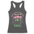 Melanin Cowgirl Swag Racerback Tank Top Pink Green African American Cowgirls Black History