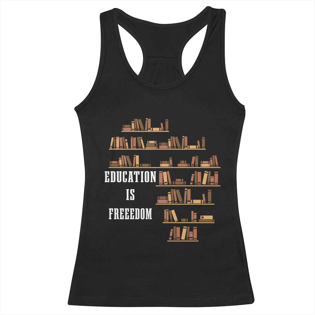 Black History Education Is Freedom Racerback Tank Top African Roots Africa Map