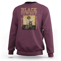Bill Pickett Sweatshirt Black Cowboy Western Legend Vintage