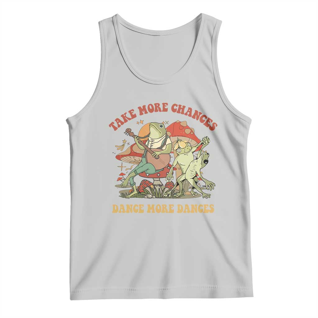 Cottagecore Aesthetic Frog Tank Top Take More Chances Dance More Dances