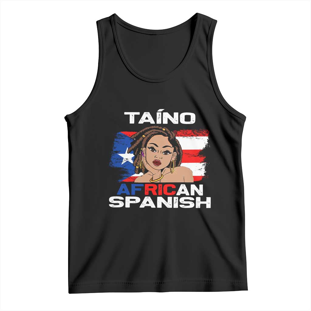 Afro Puerto Rico Hispanic Heritage Tank Top Taino African Spanish Roots