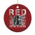 Red Friday Christmas Ornament R.E.D Until They All Come Home Support Troops Military Combat Boots - Wonder Print Shop