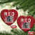 Red Friday Christmas Ornament R.E.D Until They All Come Home Support Troops Military Combat Boots - Wonder Print Shop