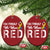 Red Friday Christmas Ornament R.E.D On Friday We Wear Red Support American Troops - Wonder Print Shop